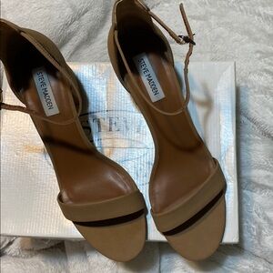 Steve Madden Beige Strappy Heels